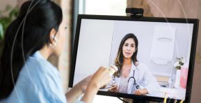 Patient accessing telehealth in decentralized clinical trial